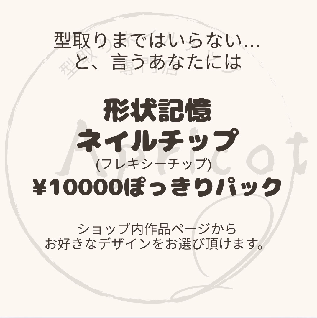 【デザイン選択】形状記憶フレキシーチップ・10,000円パック