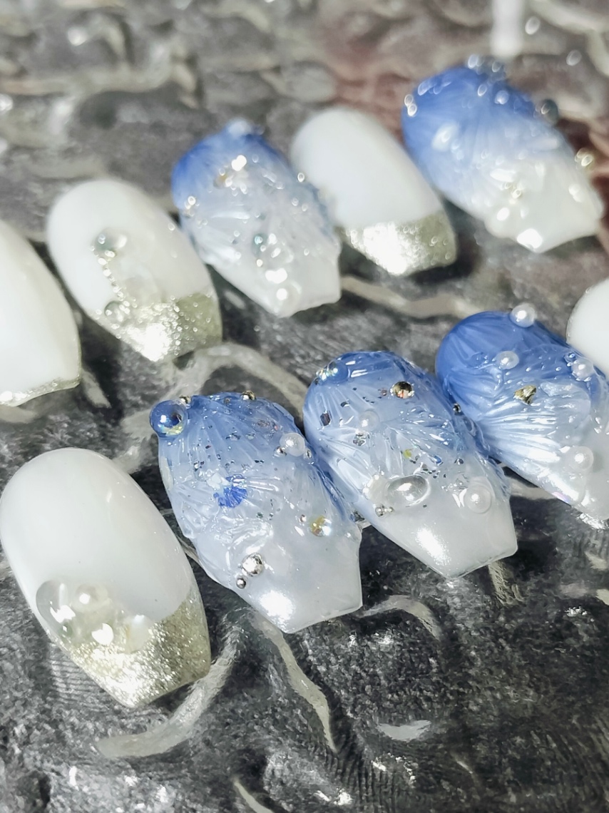 arcane l 透明感デザイン l 貝殻のフリルとパールデザイン 2枚目