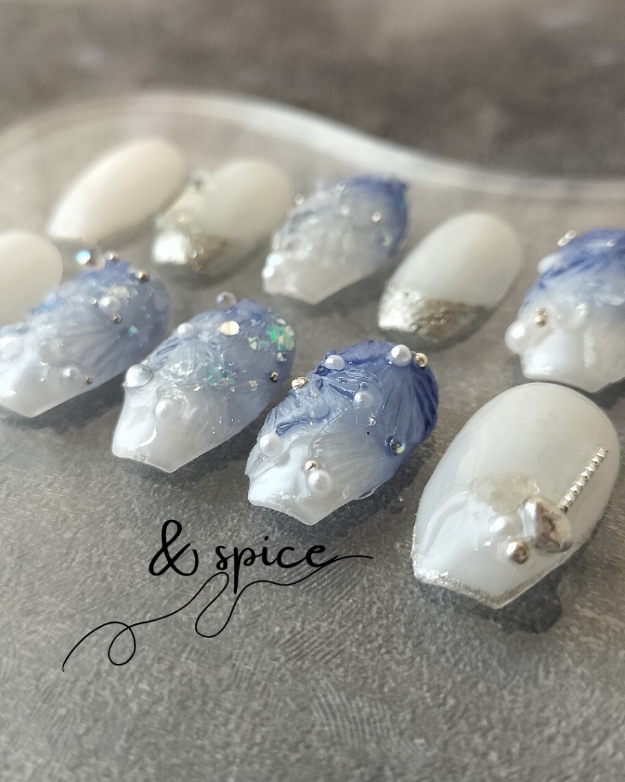 arcane l 透明感デザイン l 貝殻のフリルとパールデザイン 3枚目