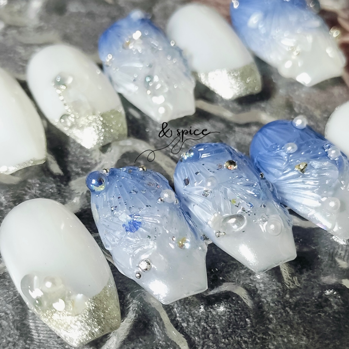 arcane l 透明感デザイン l 貝殻のフリルとパールデザイン 5枚目