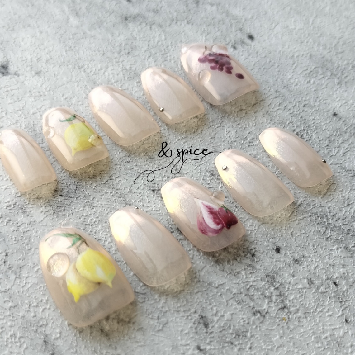 瑞々しい果物のアートを指先に l fruits  intro collection l はじめてのお買い物に 3枚目