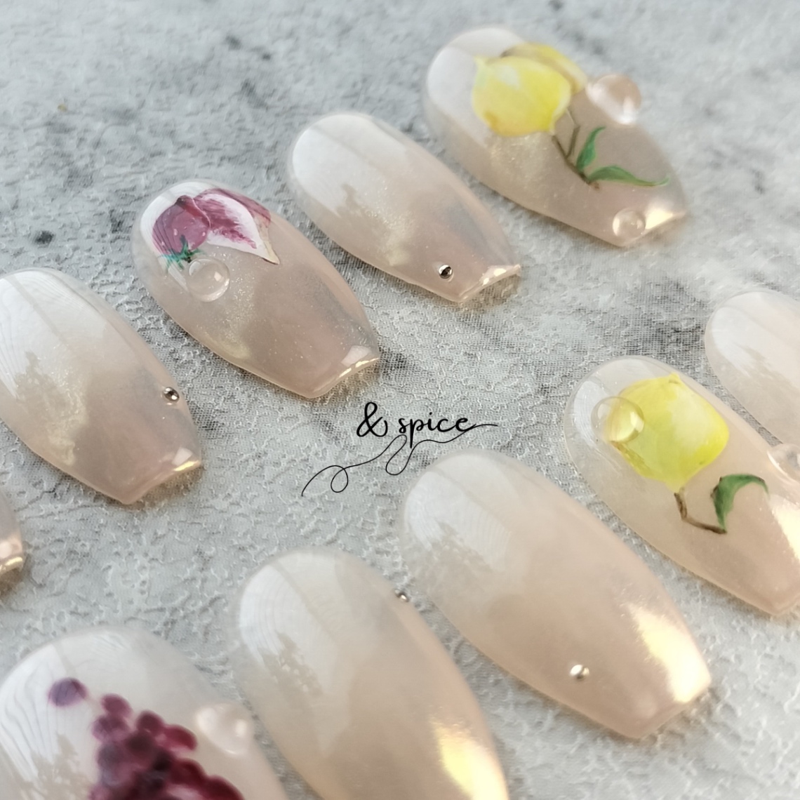 瑞々しい果物のアートを指先に l fruits  intro collection l はじめてのお買い物に 4枚目