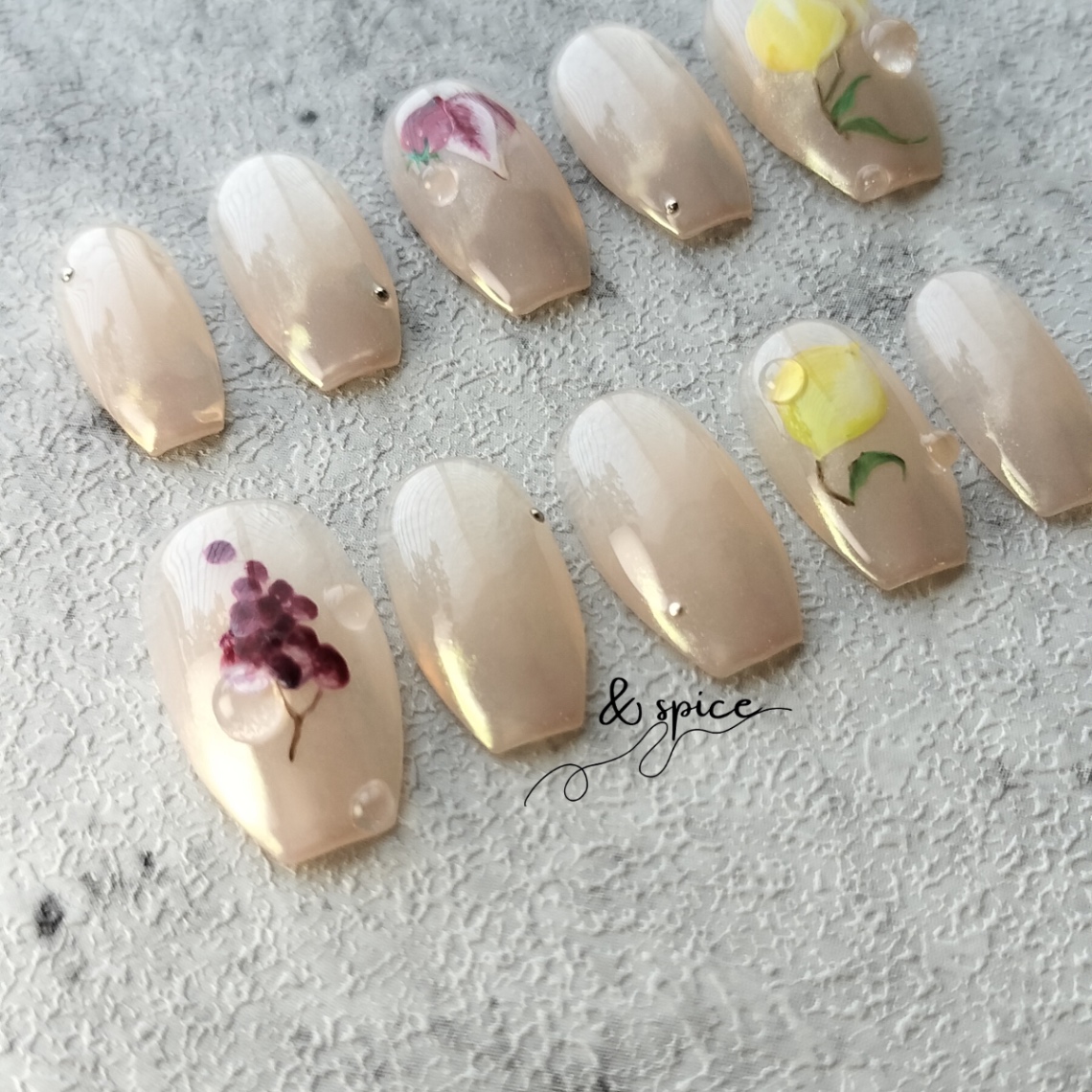 瑞々しい果物のアートを指先に l fruits  intro collection l はじめてのお買い物に 6枚目