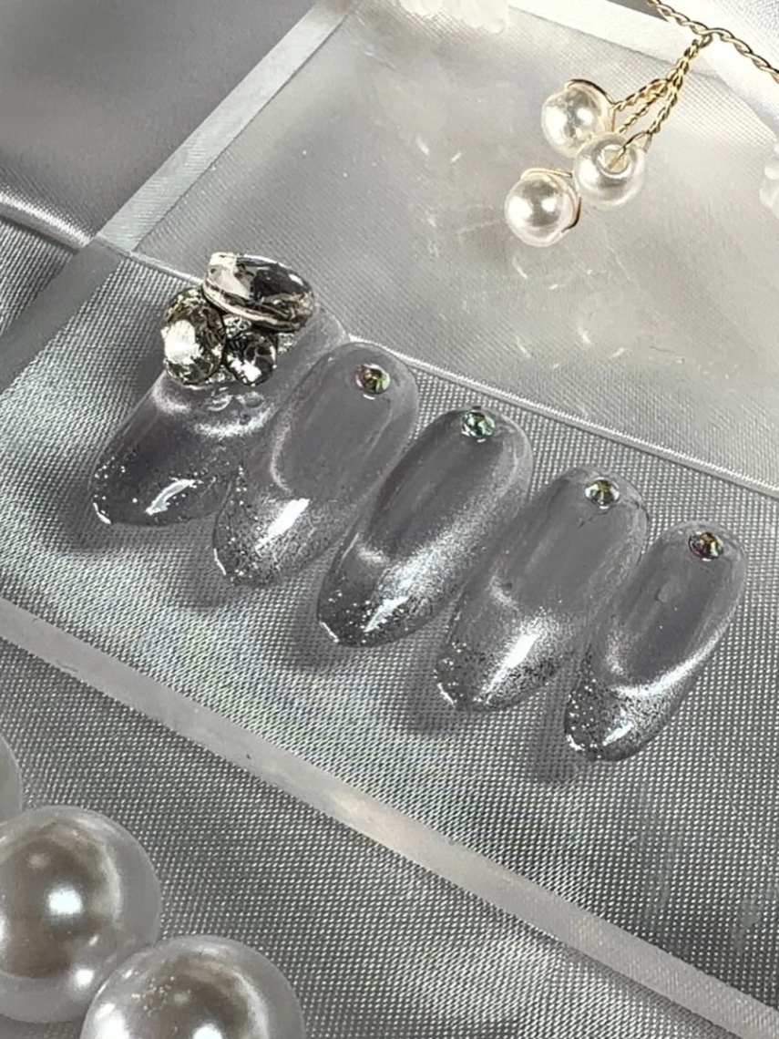 形状記憶チップ対象【9】""自爪を再現""サイズに悩まない、あなただけの型取りオーダーネイルチップ 