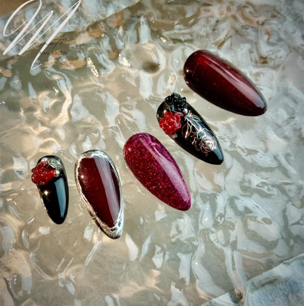 形状記憶チップ対象【10】""自爪を再現""サイズに悩まない、あなただけの型取りオーダーネイルチップ 2枚目