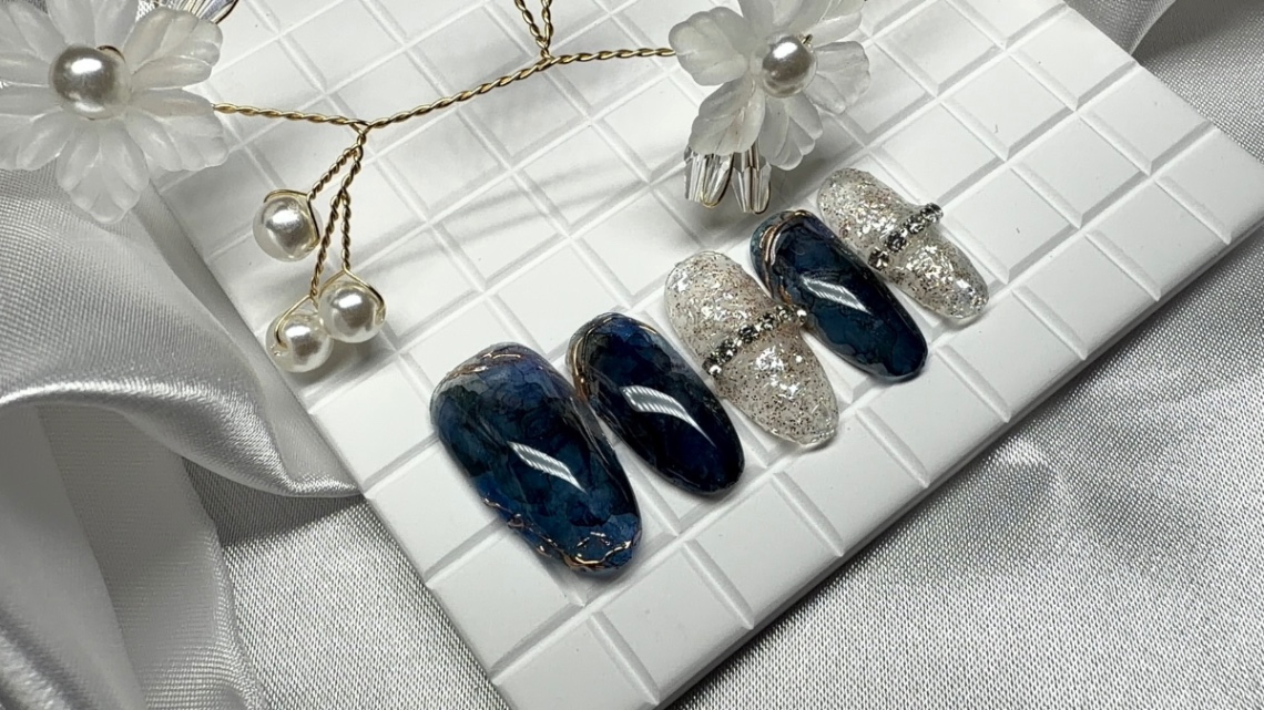 形状記憶チップ対象【11】""自爪を再現""サイズに悩まない、あなただけの型取りオーダーネイルチップ 