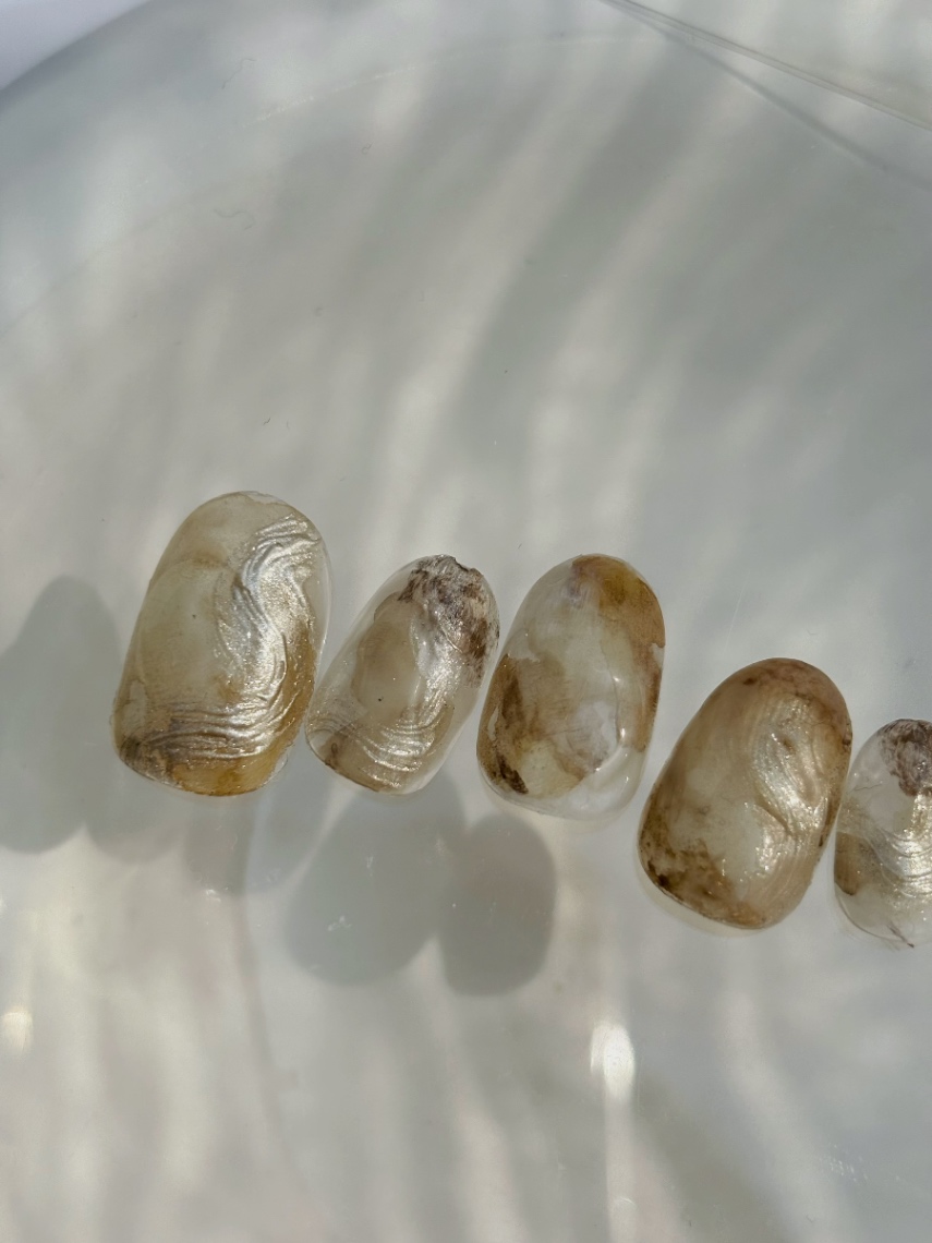 gold wave ニュアンスネイル 7枚目