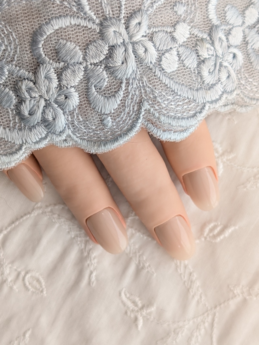 【期間限定価格】上品ヌードベージュのシンプルネイルチップ｜肌なじみカラー｜オフィス・ブライダル・普段使いに 057  2枚目