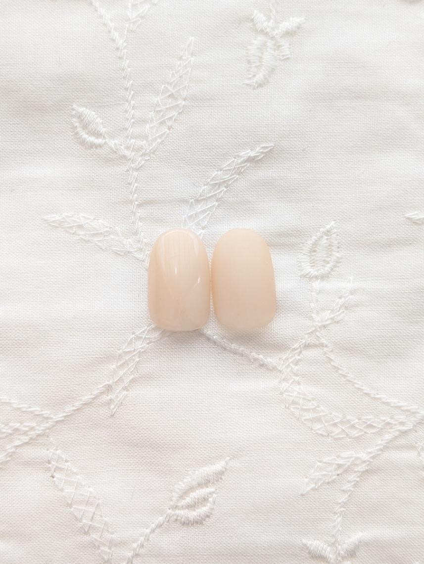 【期間限定価格】上品ヌードベージュのシンプルネイルチップ｜肌なじみカラー｜オフィス・ブライダル・普段使いに 057  3枚目