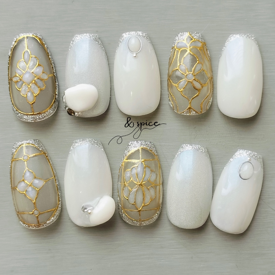 Vitrail 手描きステンドグラスデザイン l  繊細手描き l すりガラス  1枚目