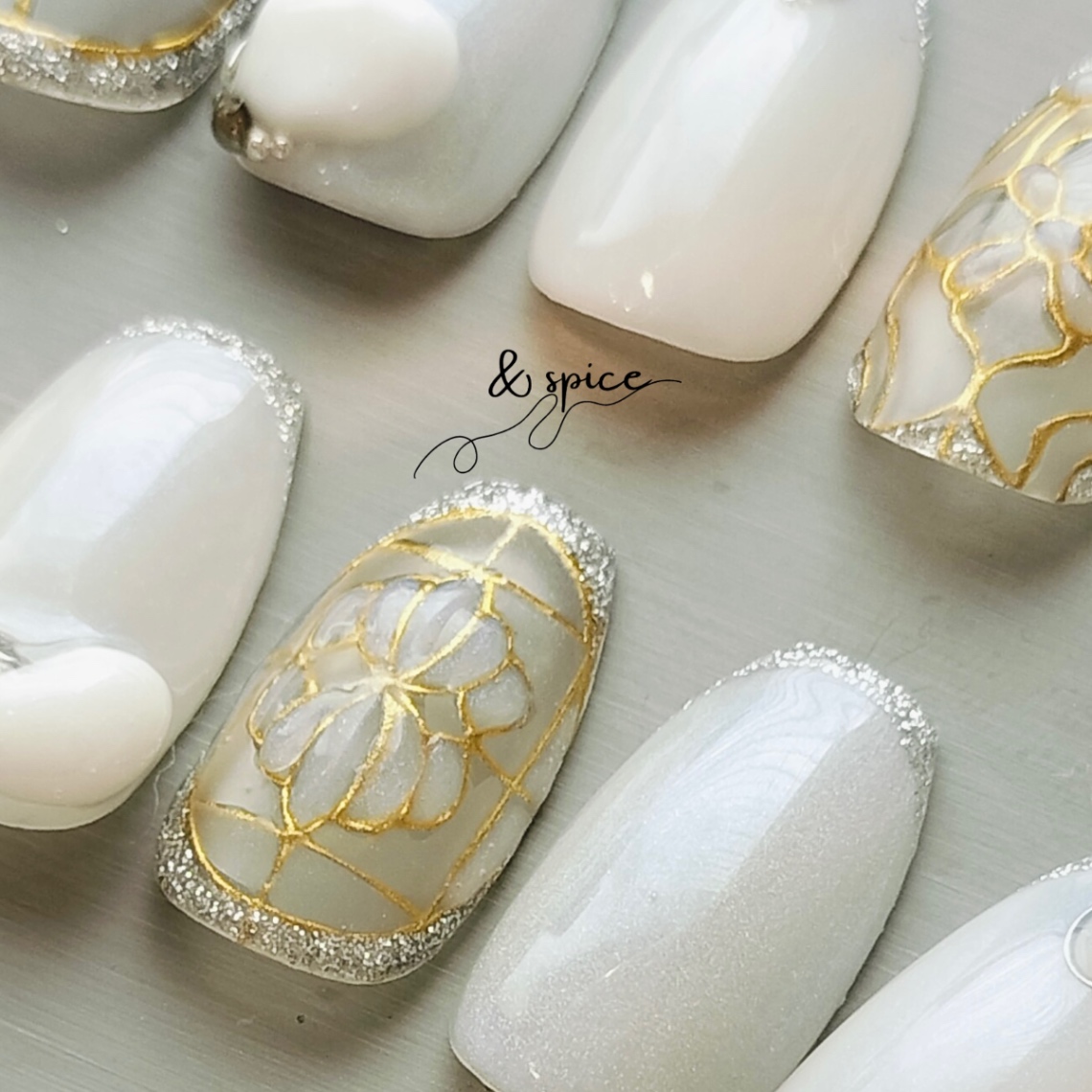 Vitrail 手描きステンドグラスデザイン l  繊細手描き l すりガラス  7枚目