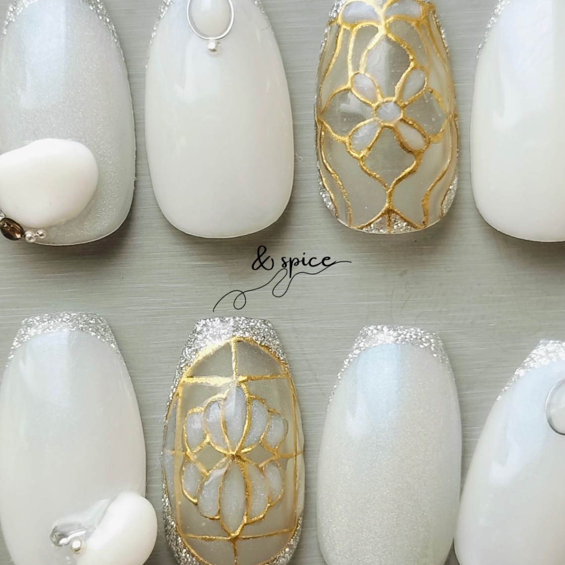 Vitrail 手描きステンドグラスデザイン l  繊細手描き l すりガラス  9枚目