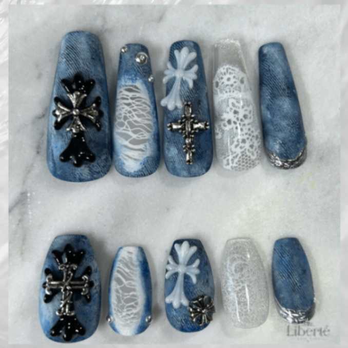 Denim Cross Lace / デニムクロスレース 2枚目