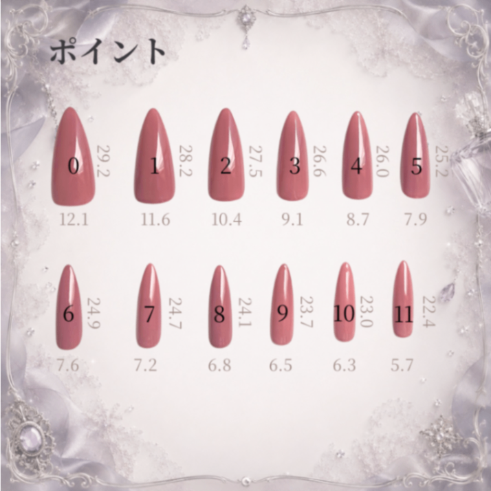 ハート リボン ビジュー ネイルチップ|Heart Dot Bijou Nail 9枚目