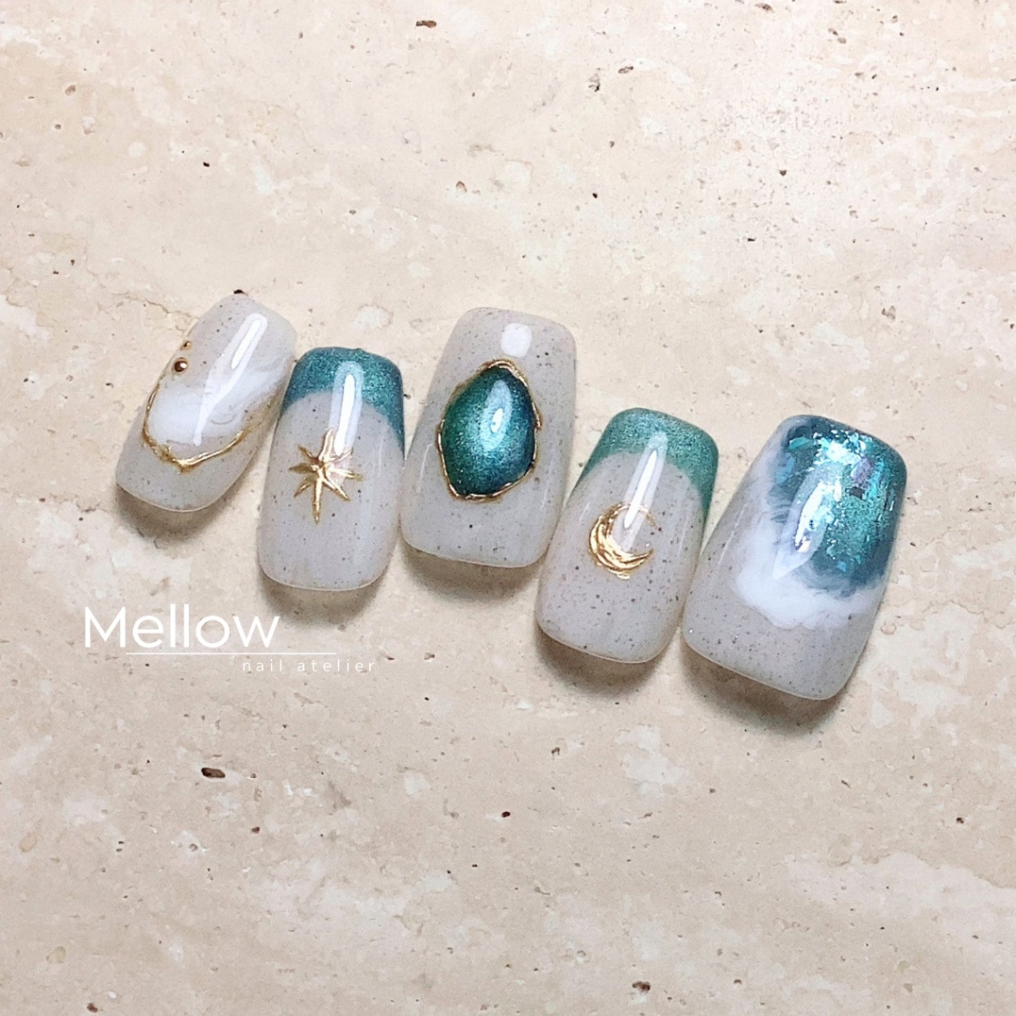 【サンドビーチ 月と星】/ エメラルド 4枚目