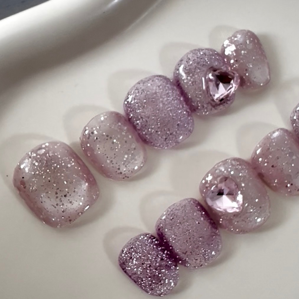【#8ショートネイルチップ】
Kunzite(クンツァイト) Jewelry Collection 10本