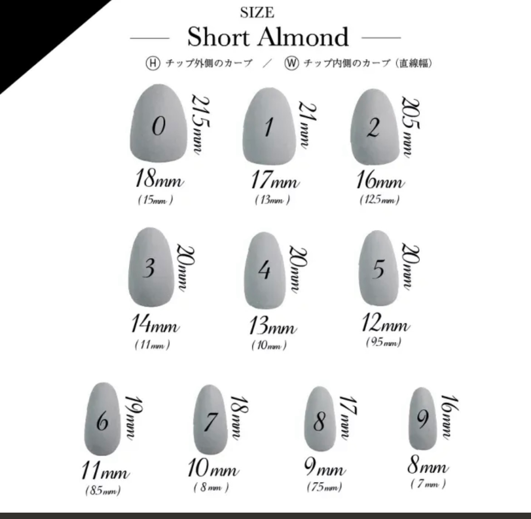 測定用クリアネイルチップのみ 4枚目