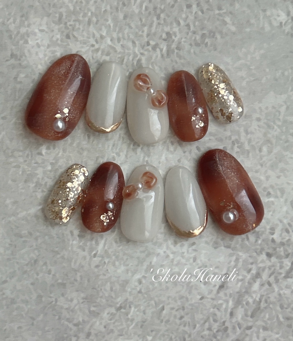 Autumn design ~べっ甲リボン ~
